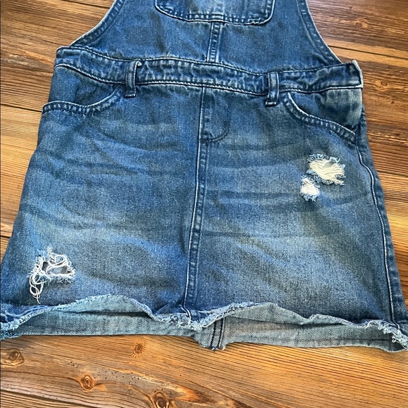 The Children's Place Blue Denim Overall Dress - Picture 3 of 5